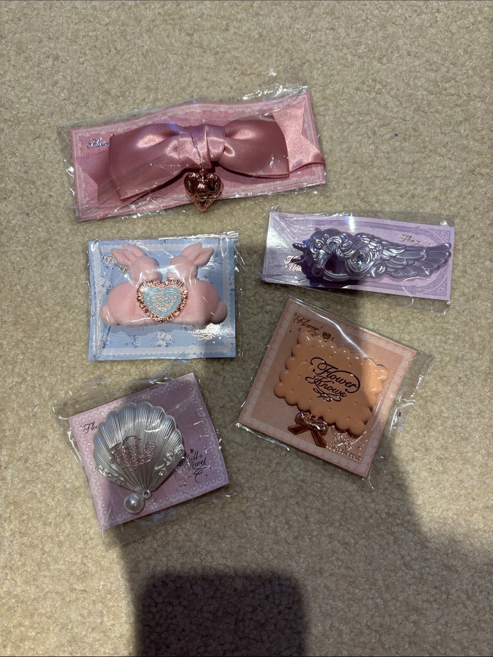 Flower Knows Hair Clips (originally 11$ each)